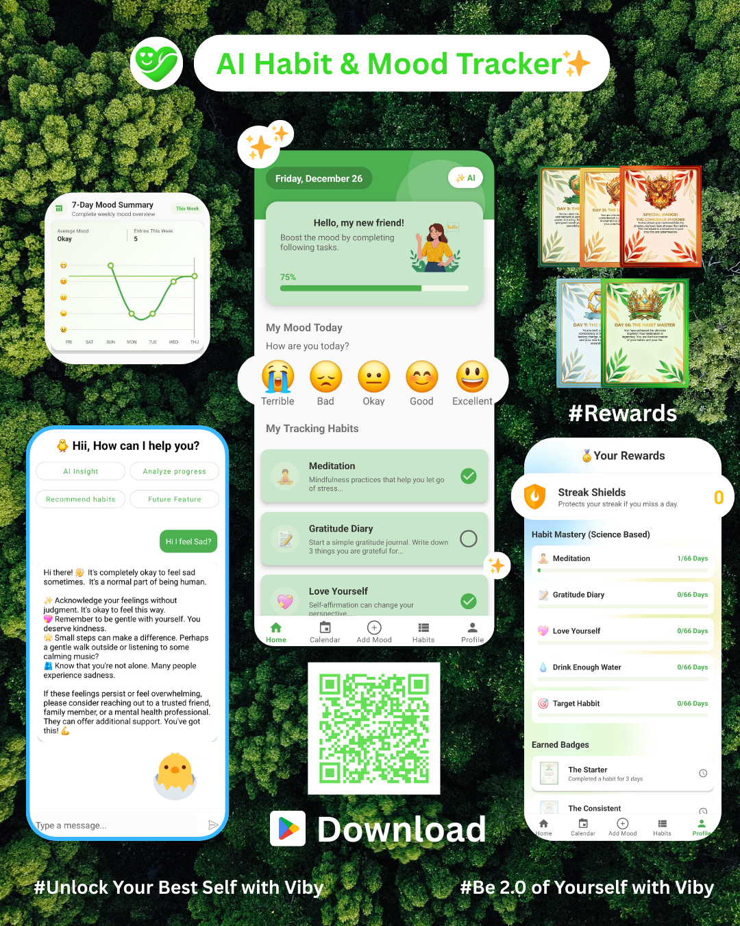 Viby AI Habit & Mood Tracker  gallery image