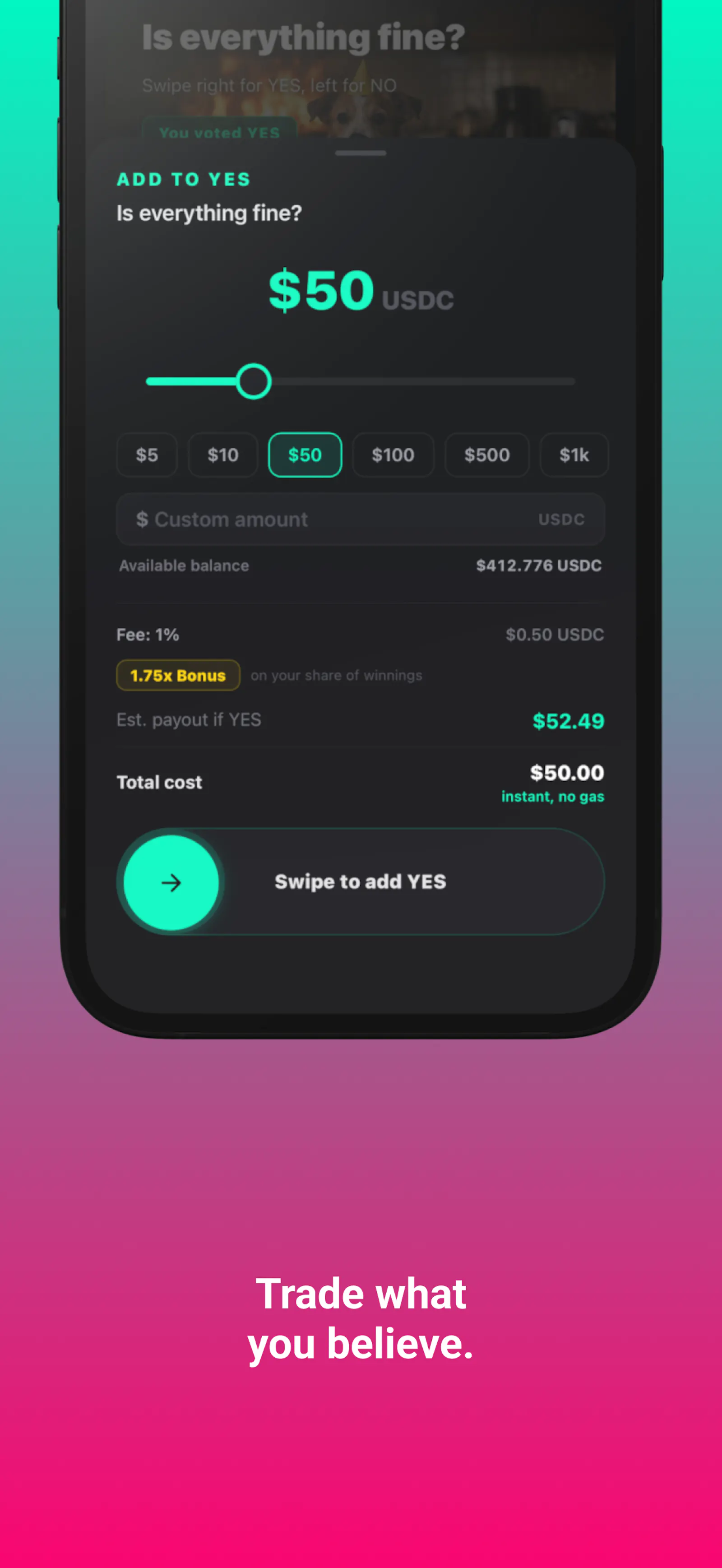 b⁴ Opinion Markets screenshot 4