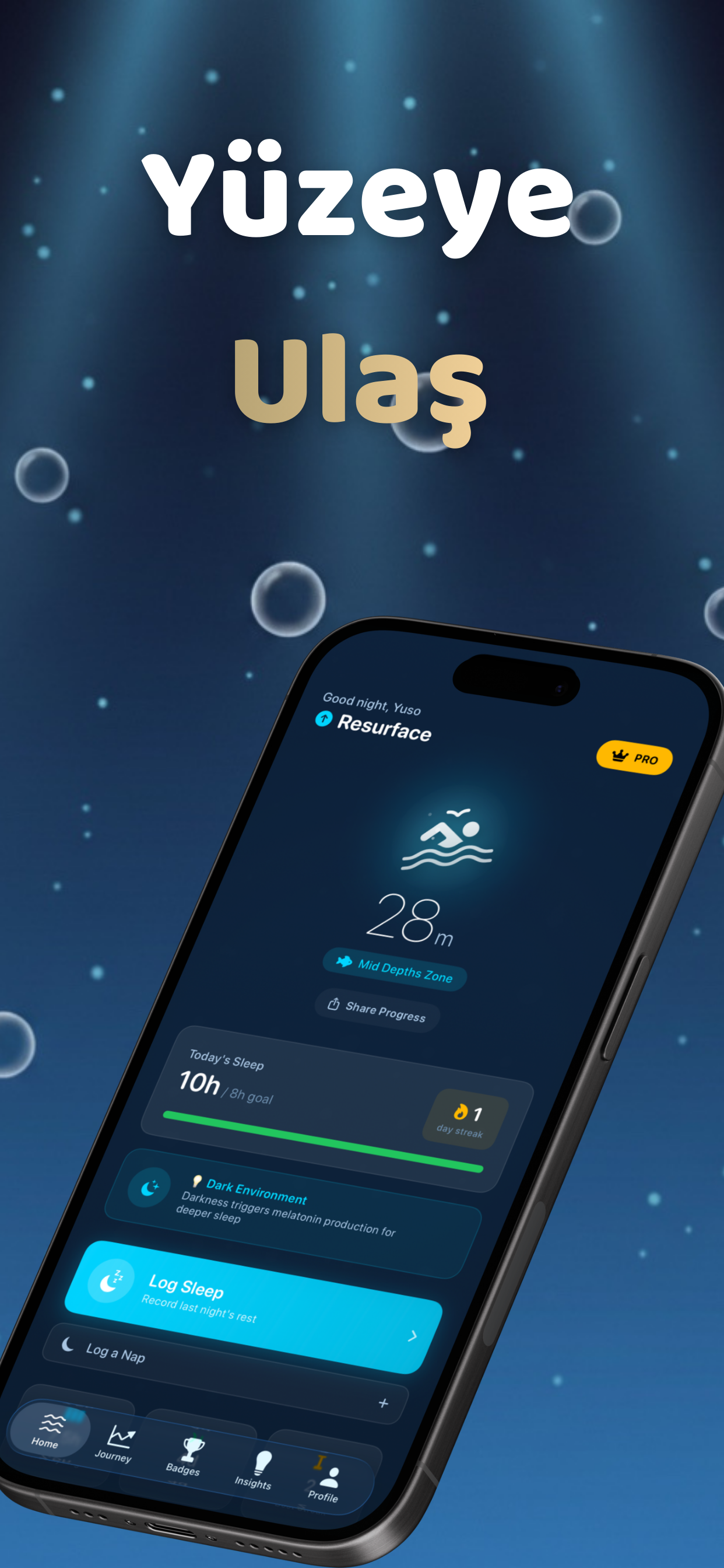Resurface - Sleep Tracker - Screenshot 2 showing product features and functionality