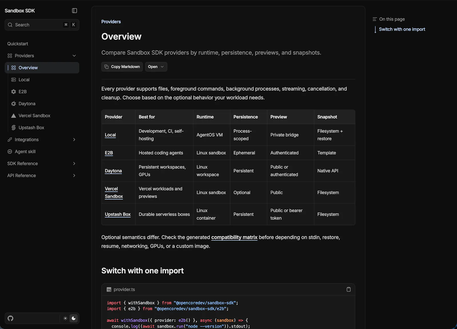 Sandbox SDK screenshot 5