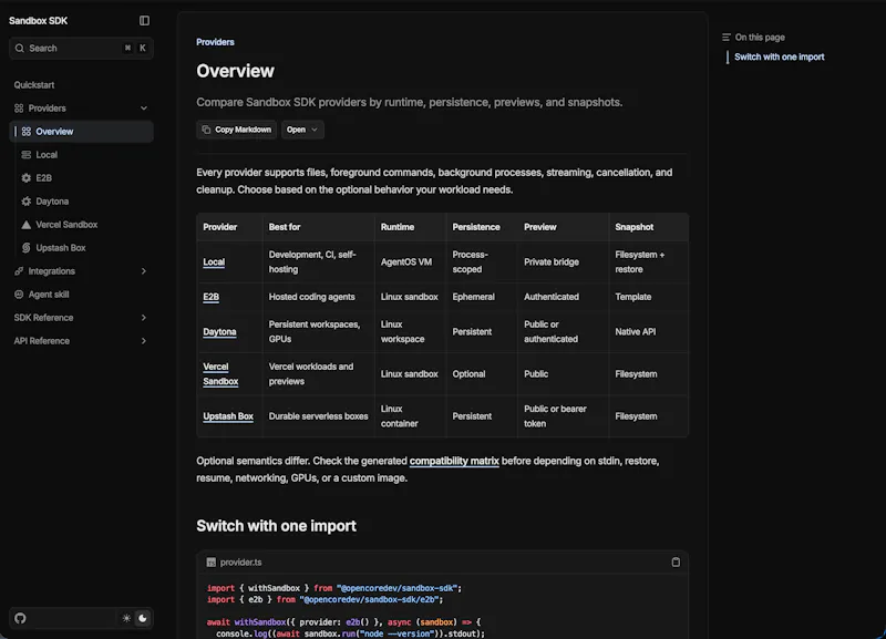 Sandbox SDK screenshot 5
