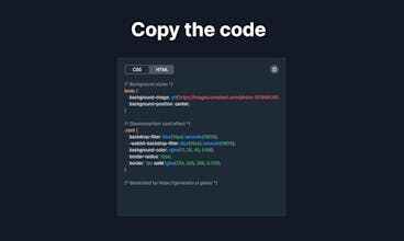 Glass UI Generator gallery image