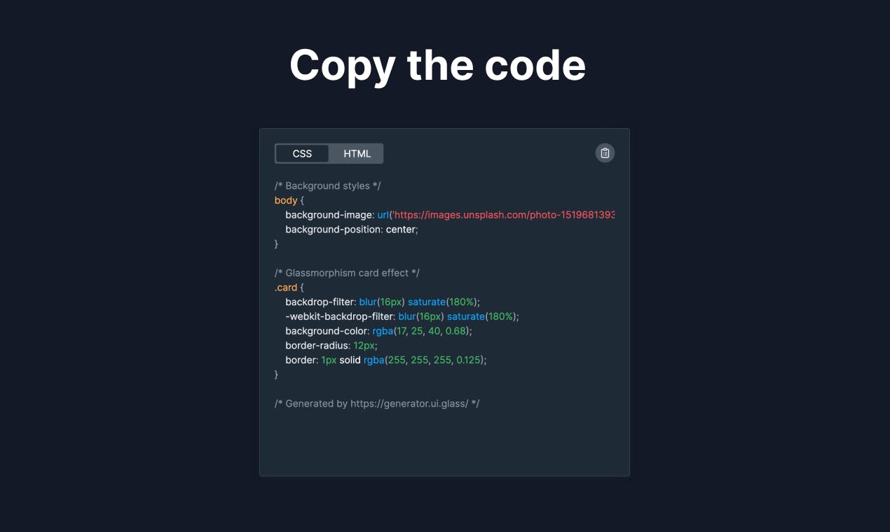 Glass UI Generator - CSS generator for glassmorphism | Product Hunt