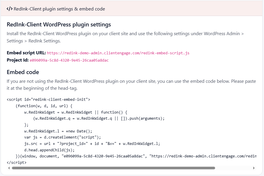 Website feedback tool for WordPress gallery image