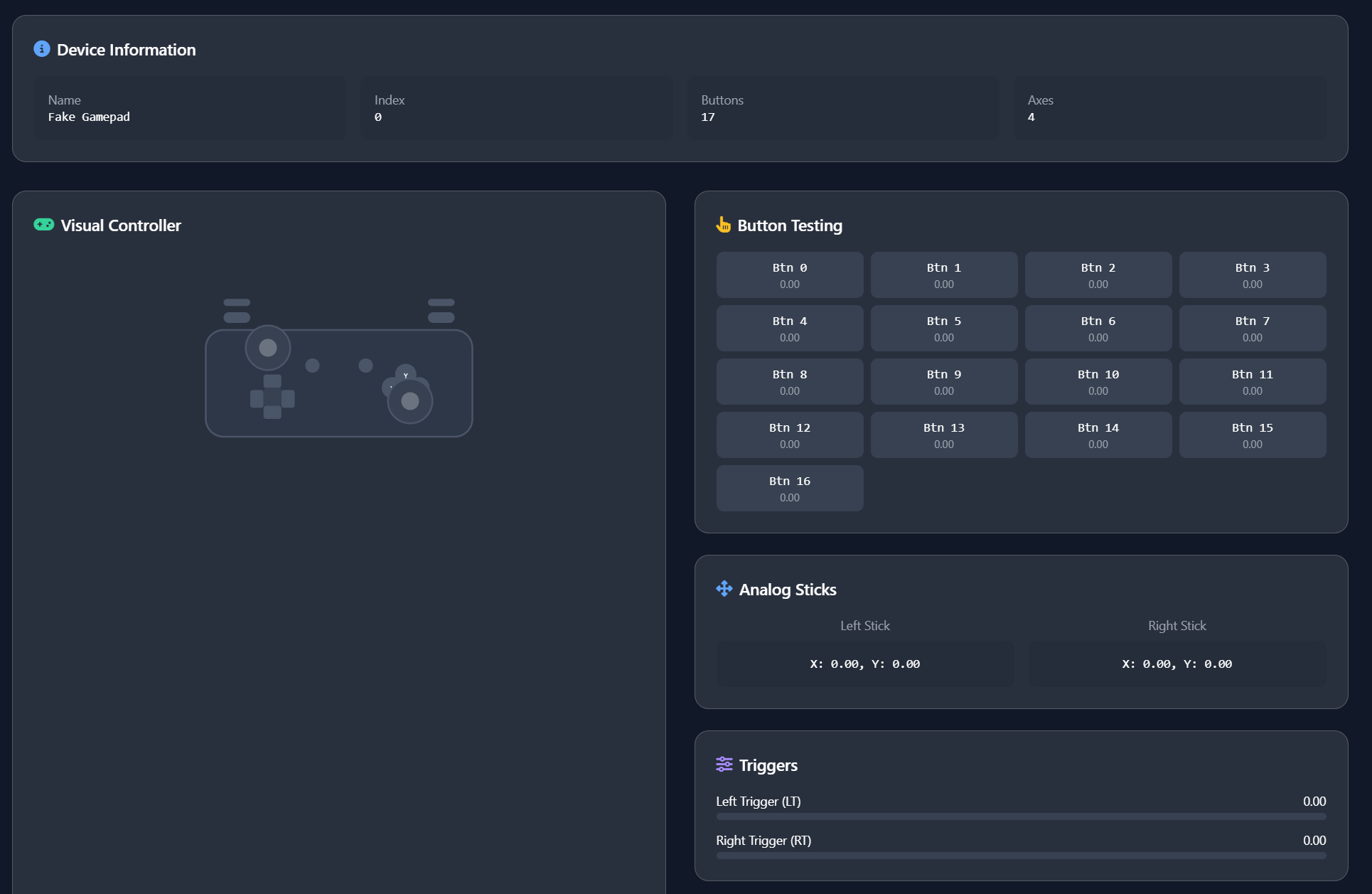 Gamepad Tester online media 1