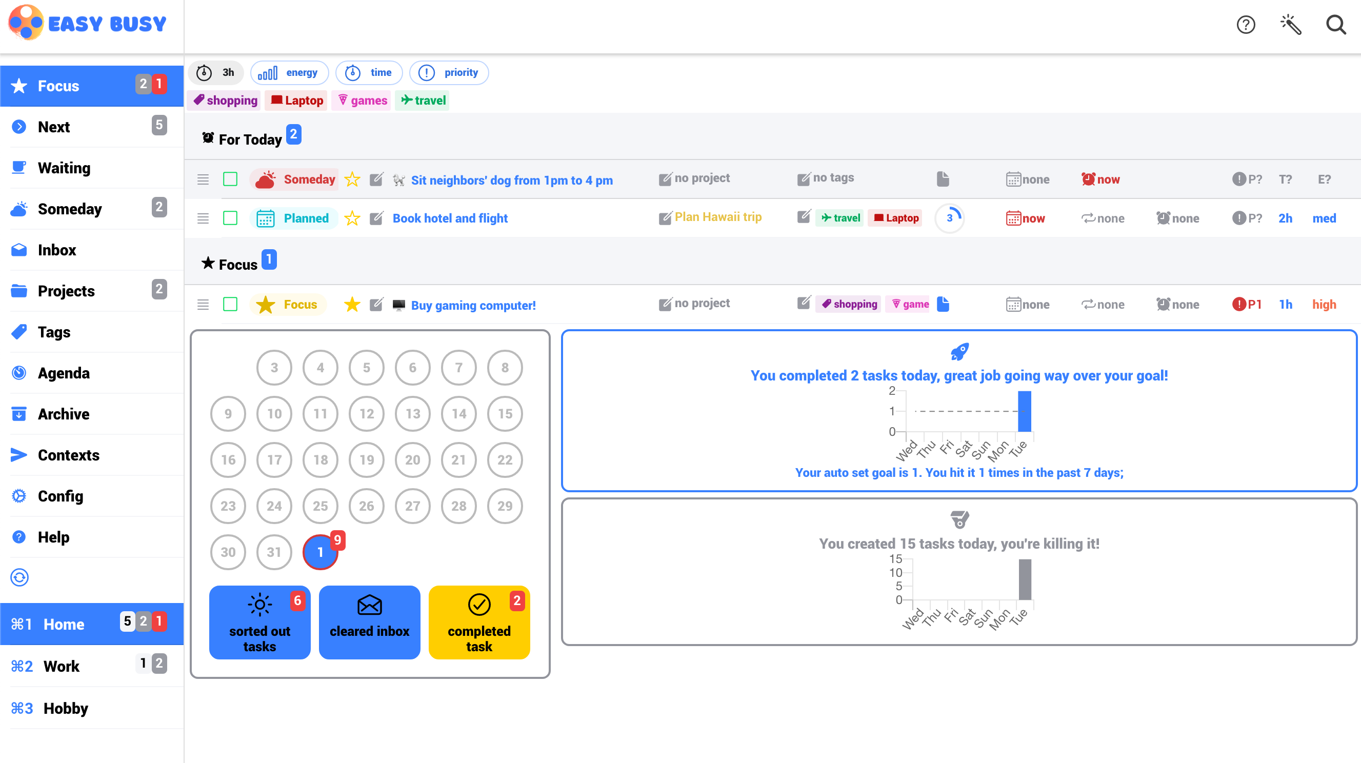 EasyBusy: To-Do List and organizer gallery image
