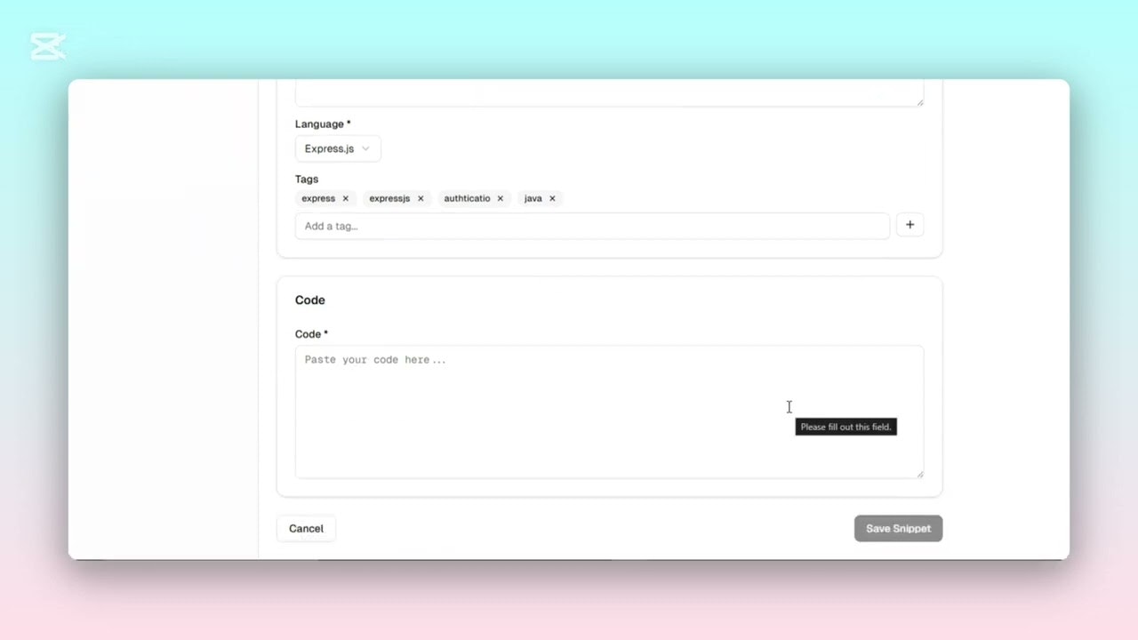 Snippetly gallery image