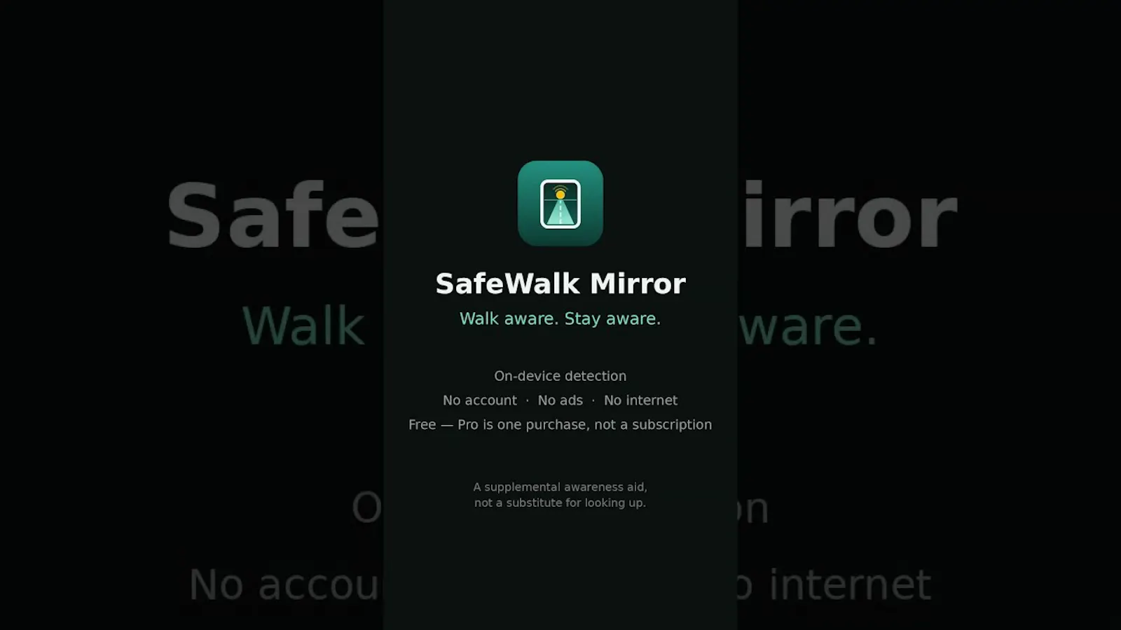 SafeWalk Mirror screenshot 1 (video preview)