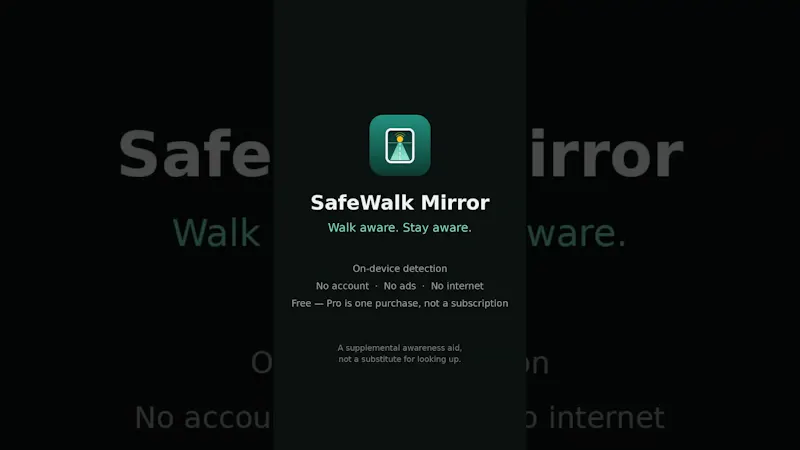 SafeWalk Mirror screenshot 1 (video preview)