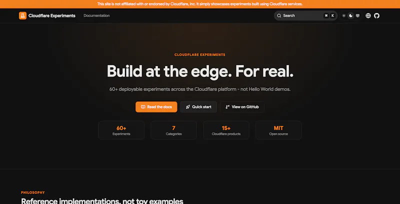 Cloudflare Experiments screenshot 1
