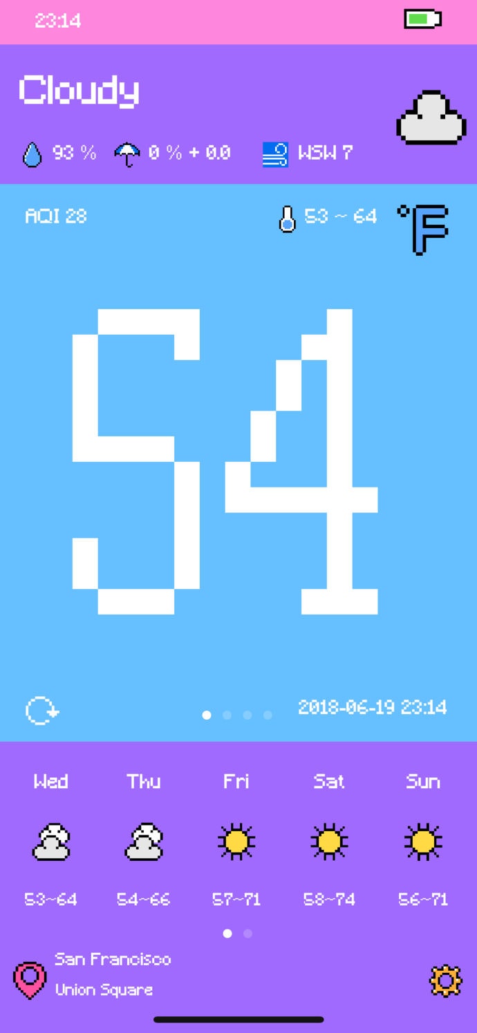 Pixel Weather Image
