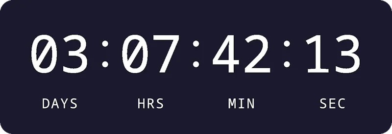 Countdown timer for email screenshot 1