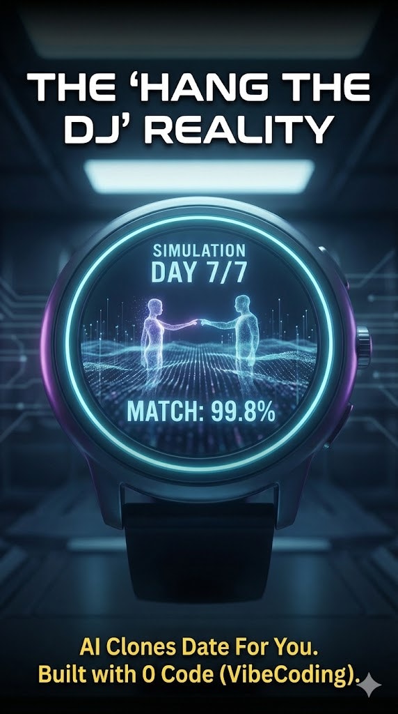 MeetMe: The "Hang the DJ" AI Dating Lab - Main product screenshot demonstrating key features and user interface