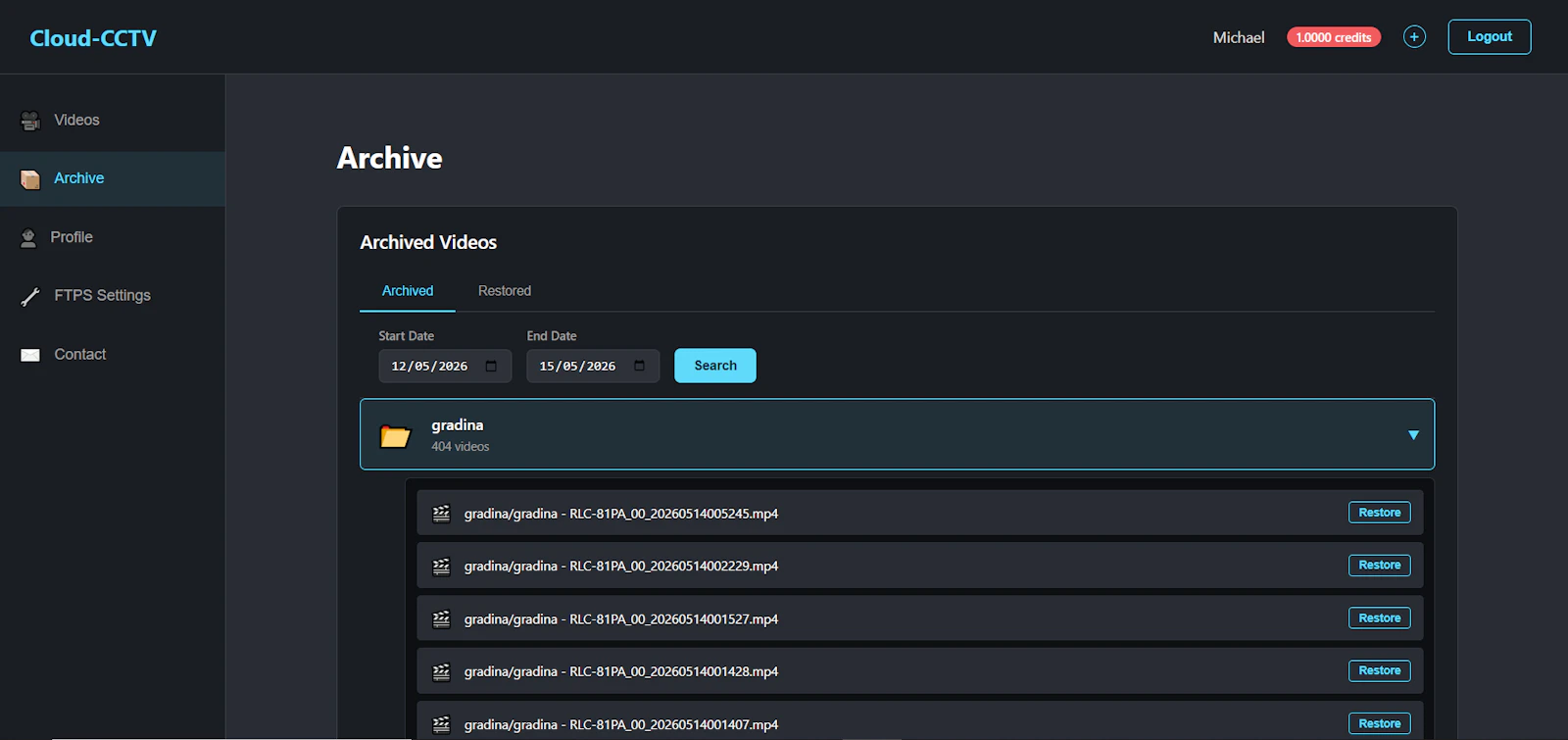 Cloud-CCTV screenshot 2
