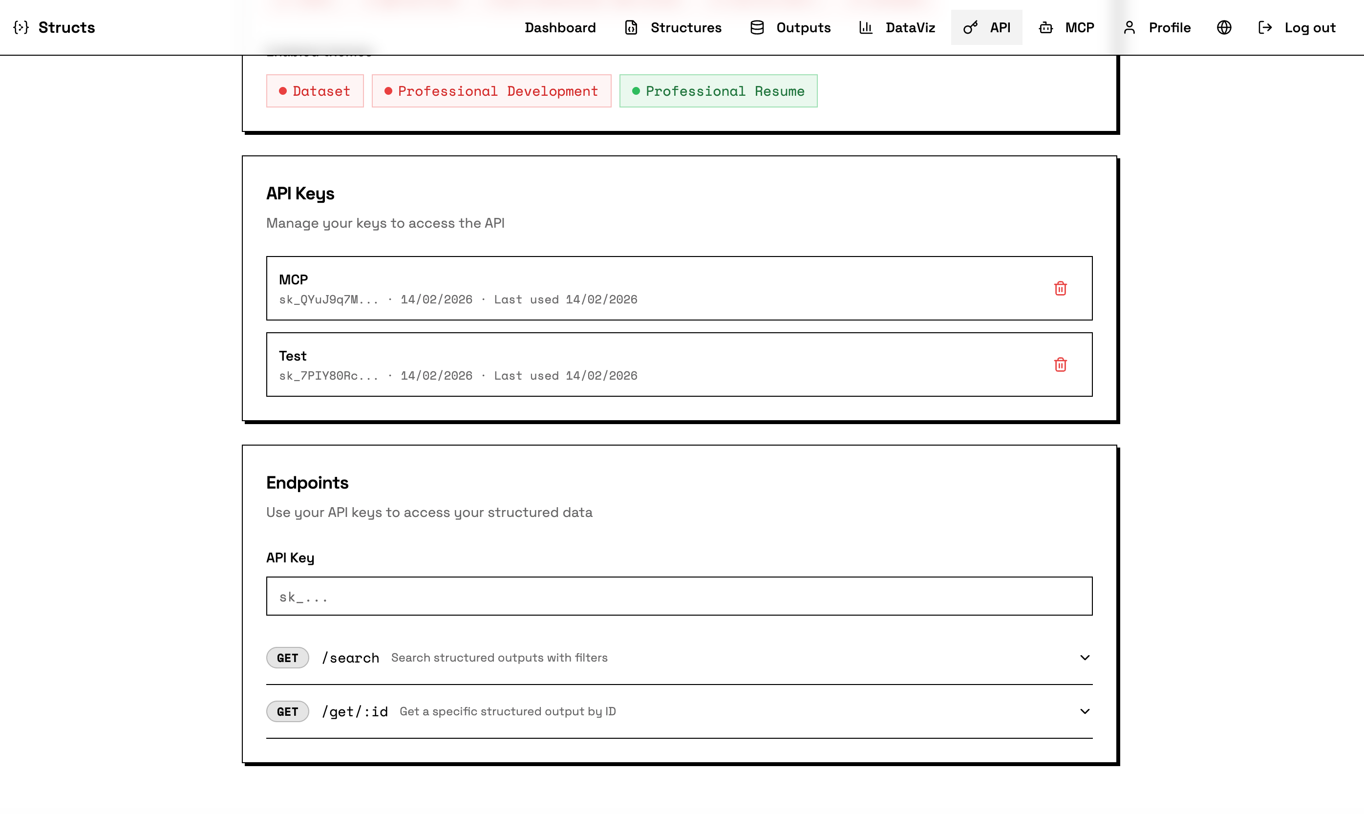 Structs gallery image