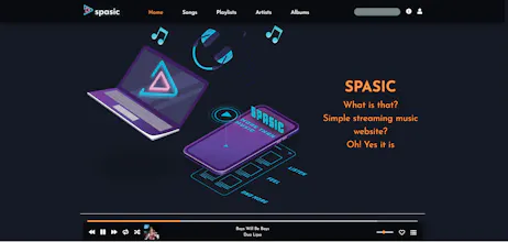 Private music streaming web gallery image