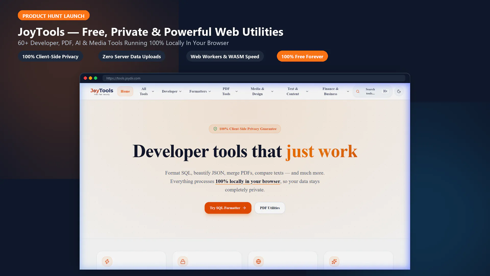 JoyTools — Free Online Developer Tools gallery image