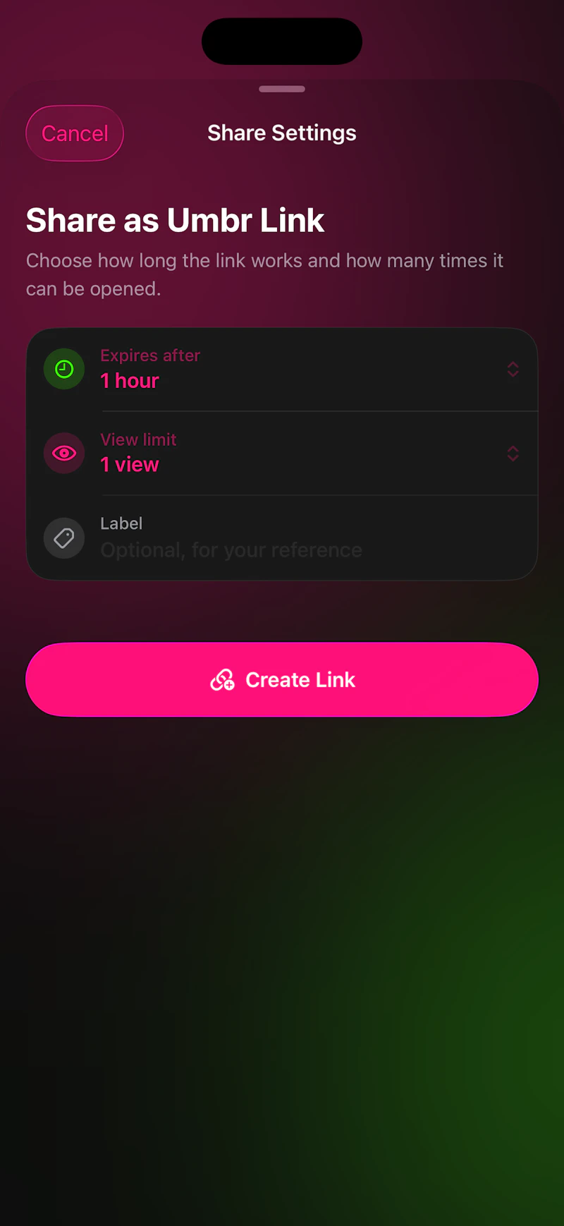 Umbr - Media Protection against Cameras screenshot 4
