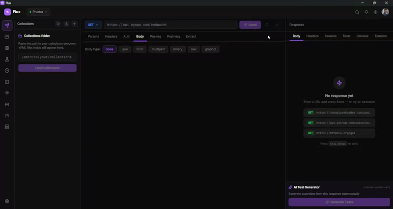 Flux, Modern API Client screenshot 1