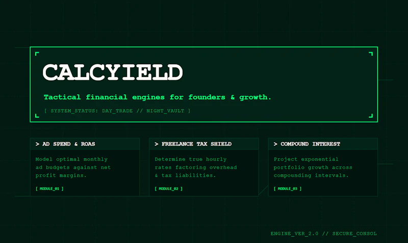 CalcYield screenshot 1