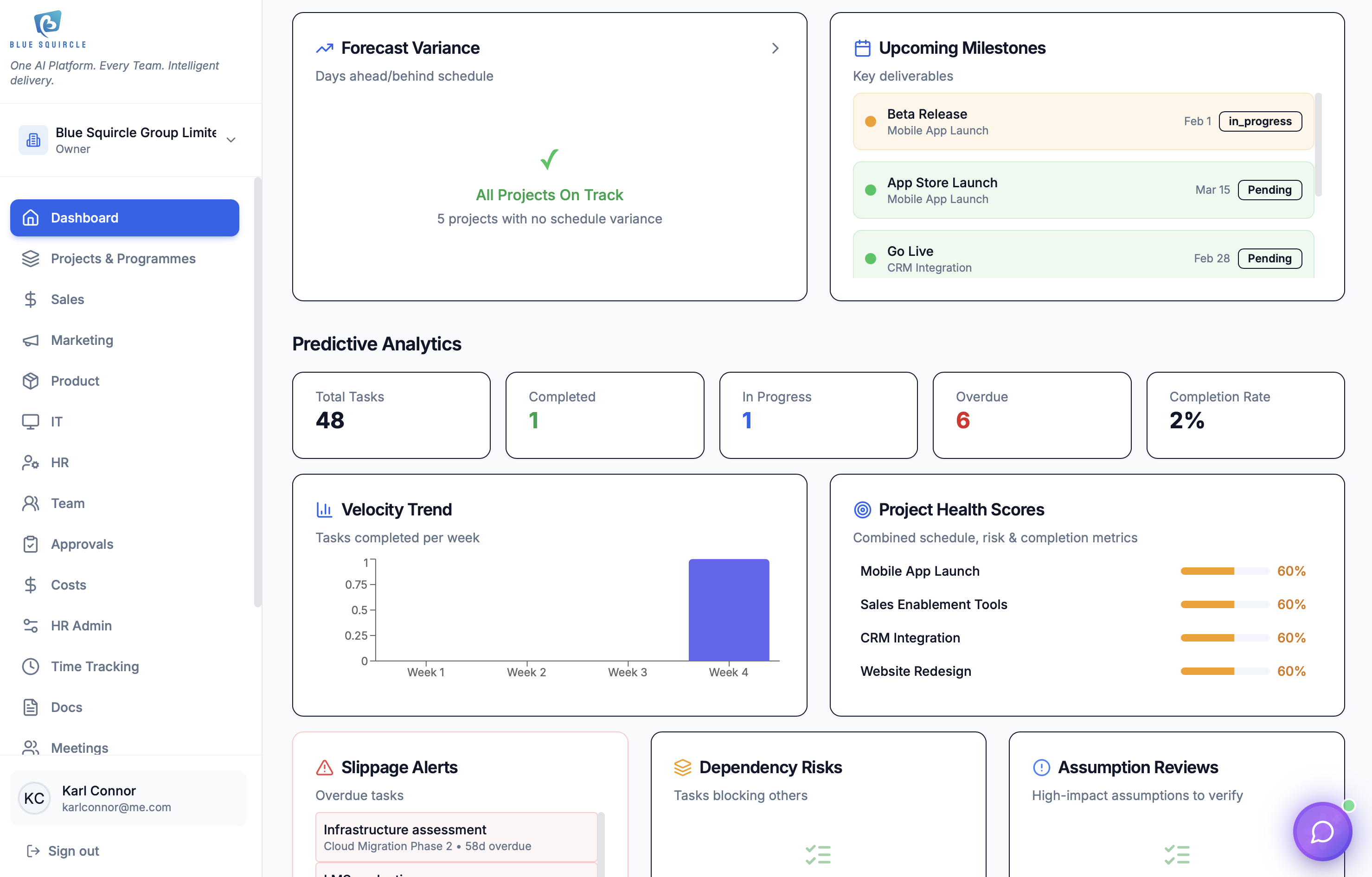 Blue Squircle - Main product screenshot demonstrating key features and user interface