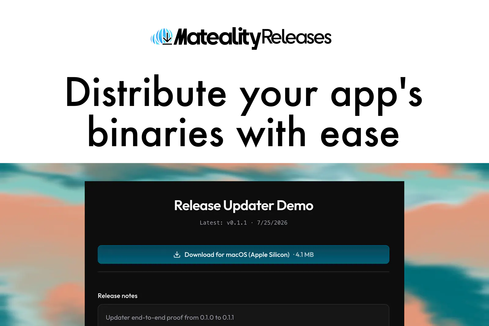 Mateality Releases screenshot 1