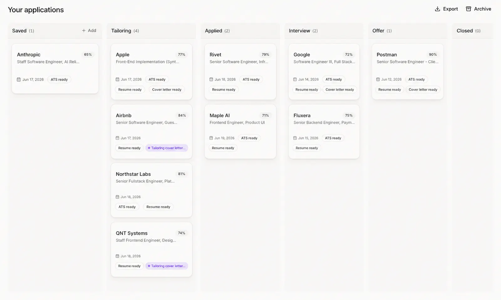 CVSmith screenshot 2