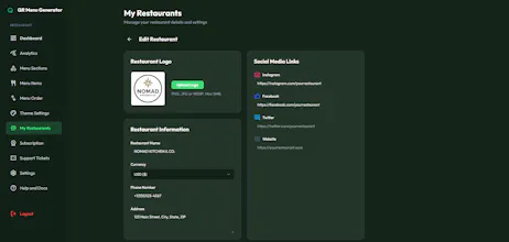 QR Menu Generator gallery image