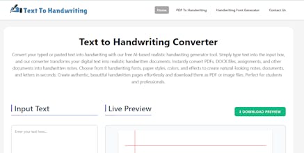 Text to Handwriting gallery image