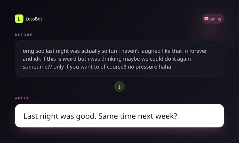 LessBot screenshot 3