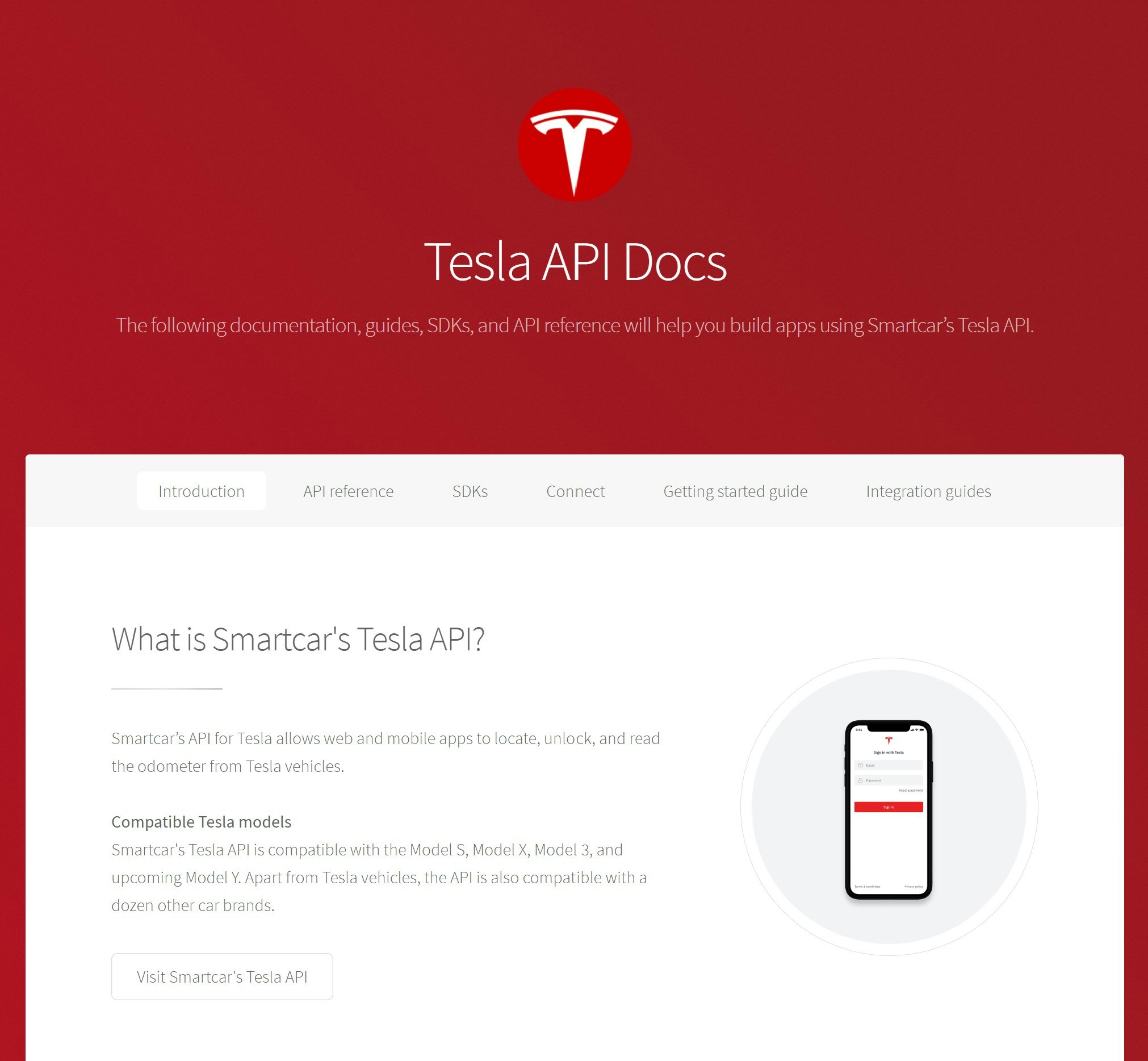 Tesla API Docs gallery image