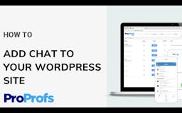 ProProfs Live Chat Plugin for Wordpress media 1