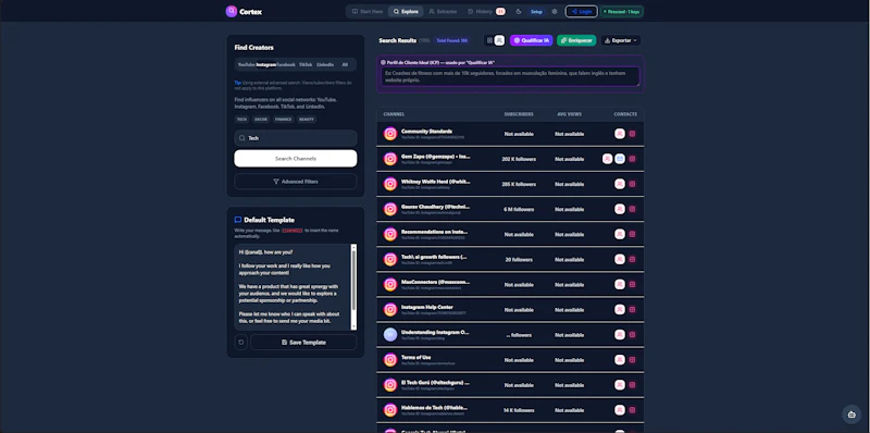 CortexLeads — AI Lead Prospecting    screenshot 2