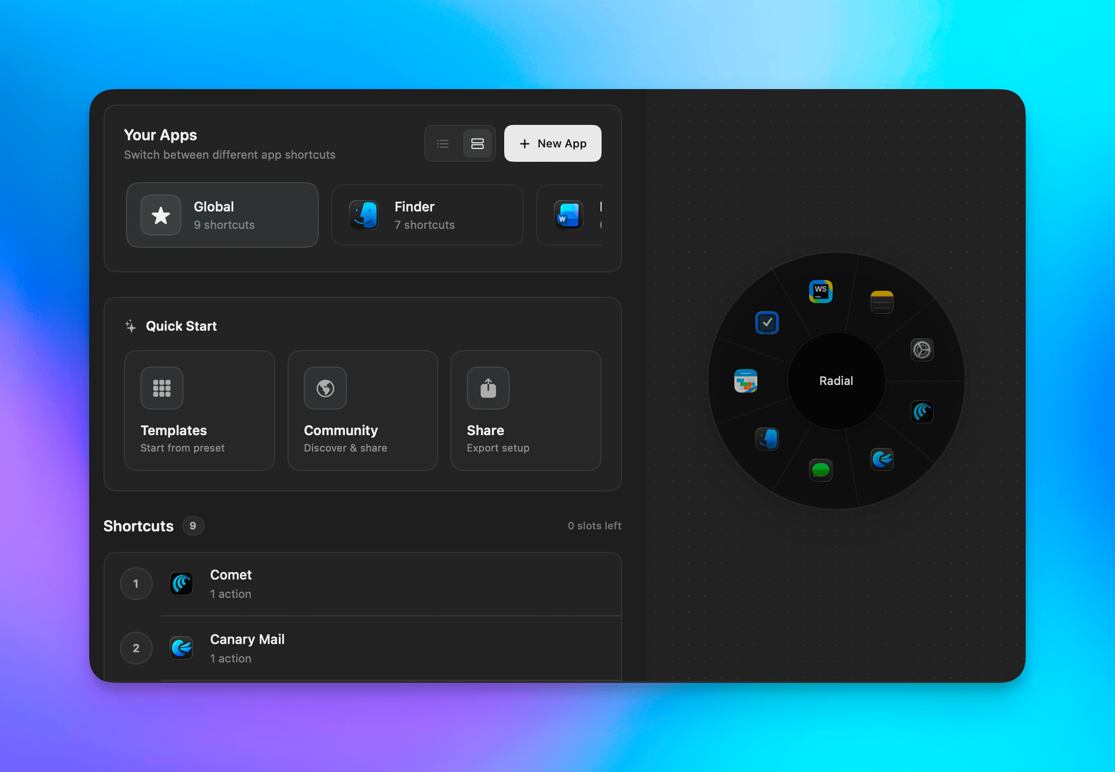 Radial gallery image