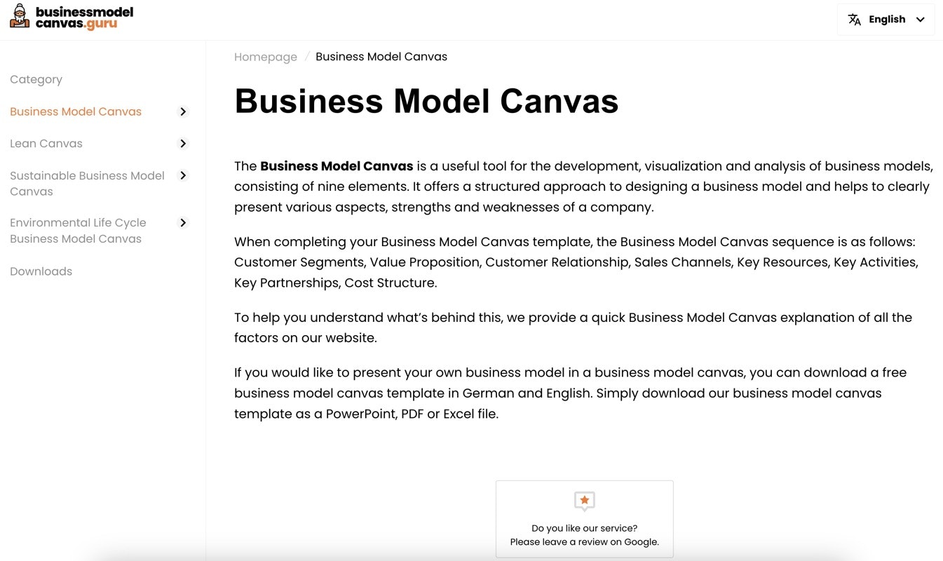 Média Modèle d'entreprise Guru Canvas 4