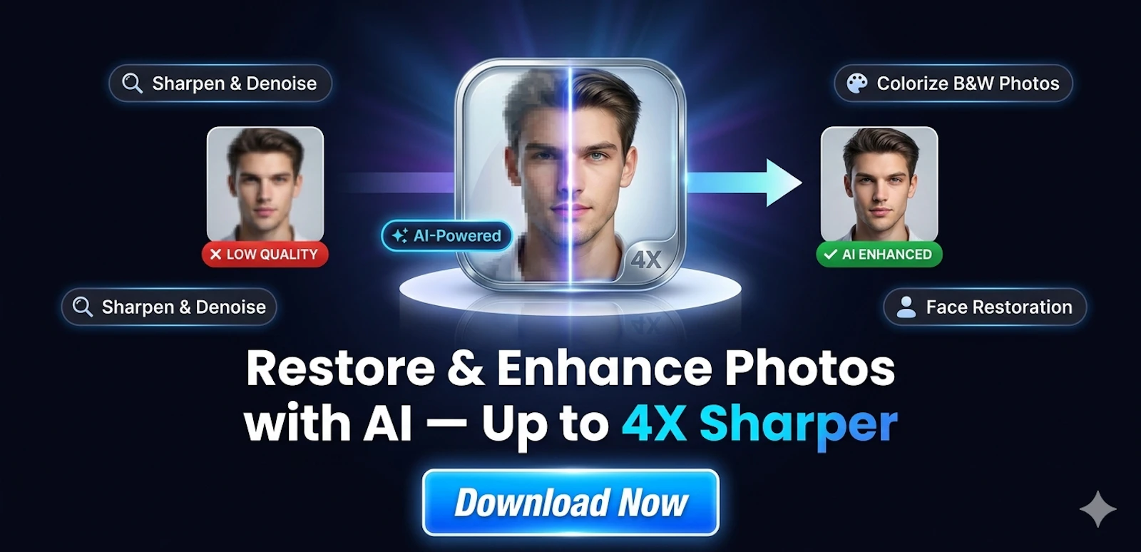 Upscalia - AI Face Restorer screenshot 2