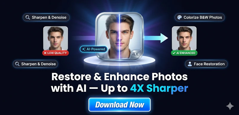 Upscalia - AI Face Restorer screenshot 2