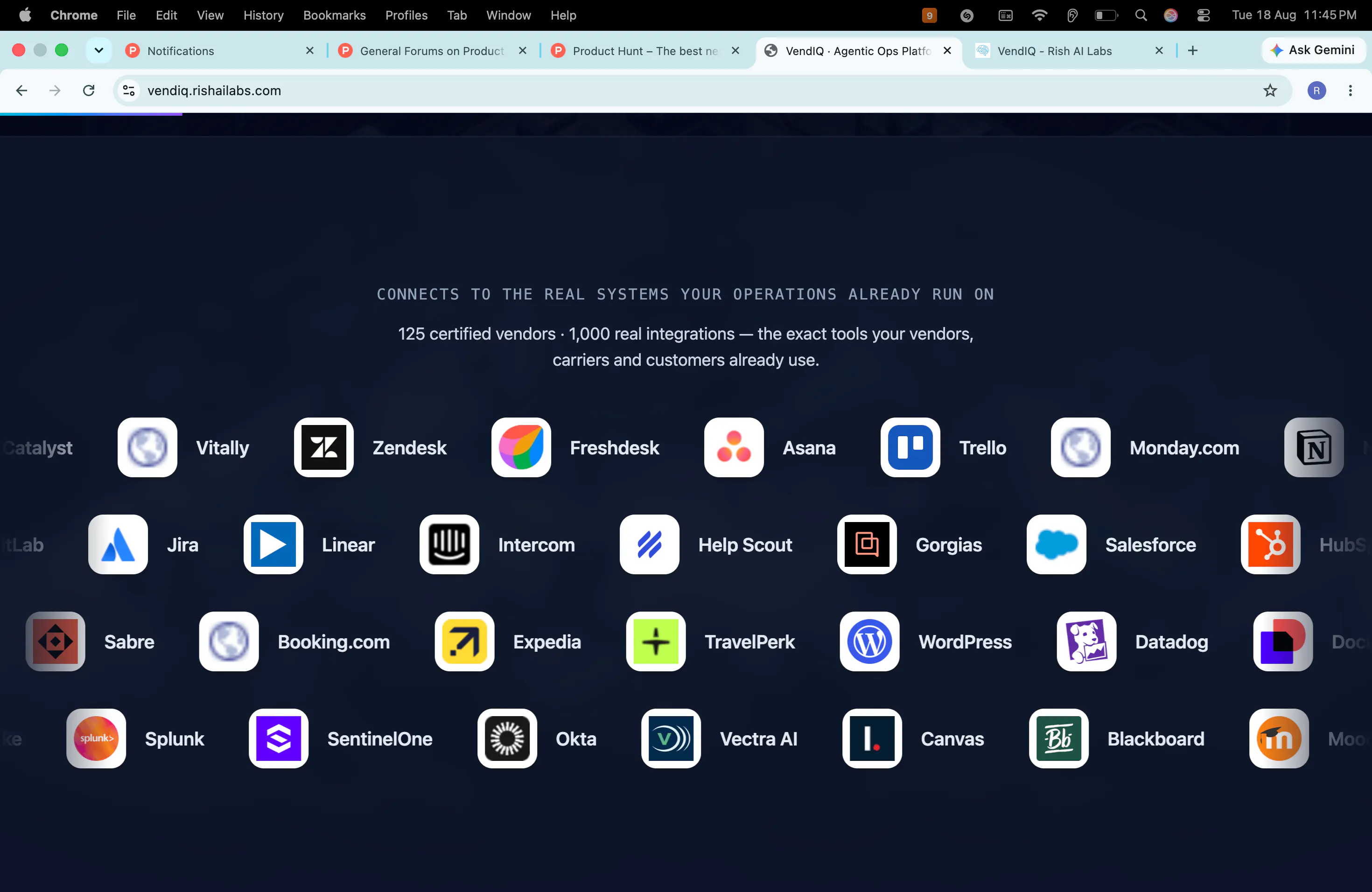 VendIQ · Agentic Ops Platform gallery image