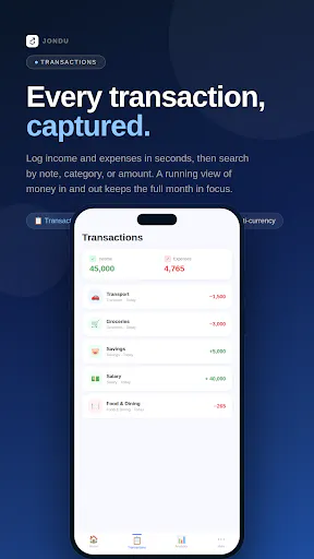 Jondu: Offline Budget & Expense Tracker gallery image