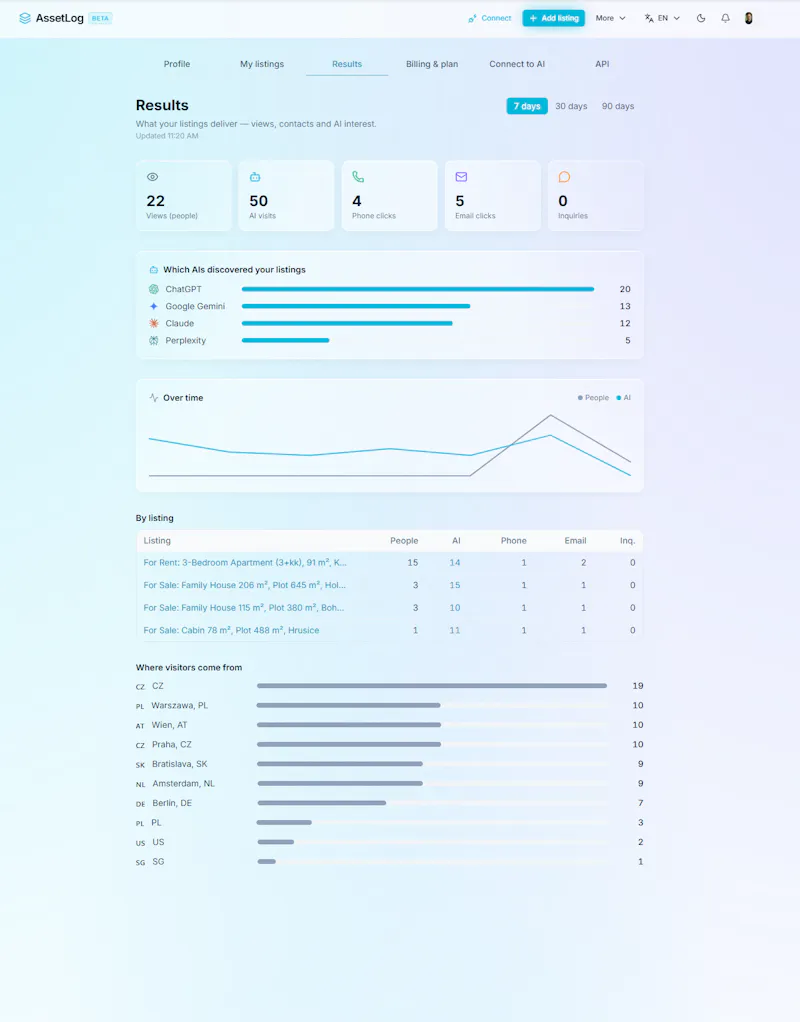 Assetlog screenshot 3