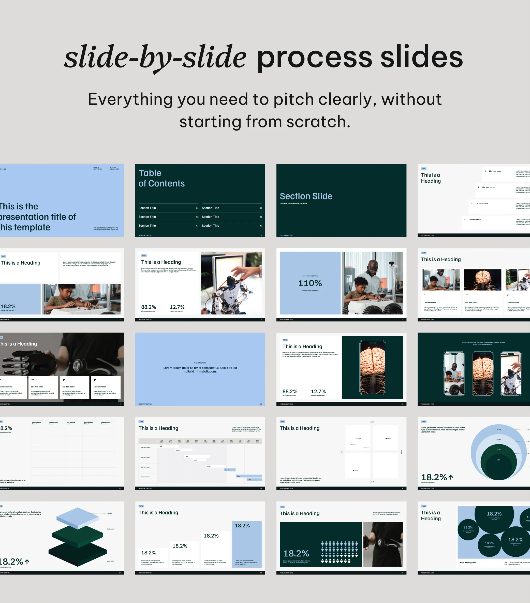 Investors Pitch Deck Template gallery image