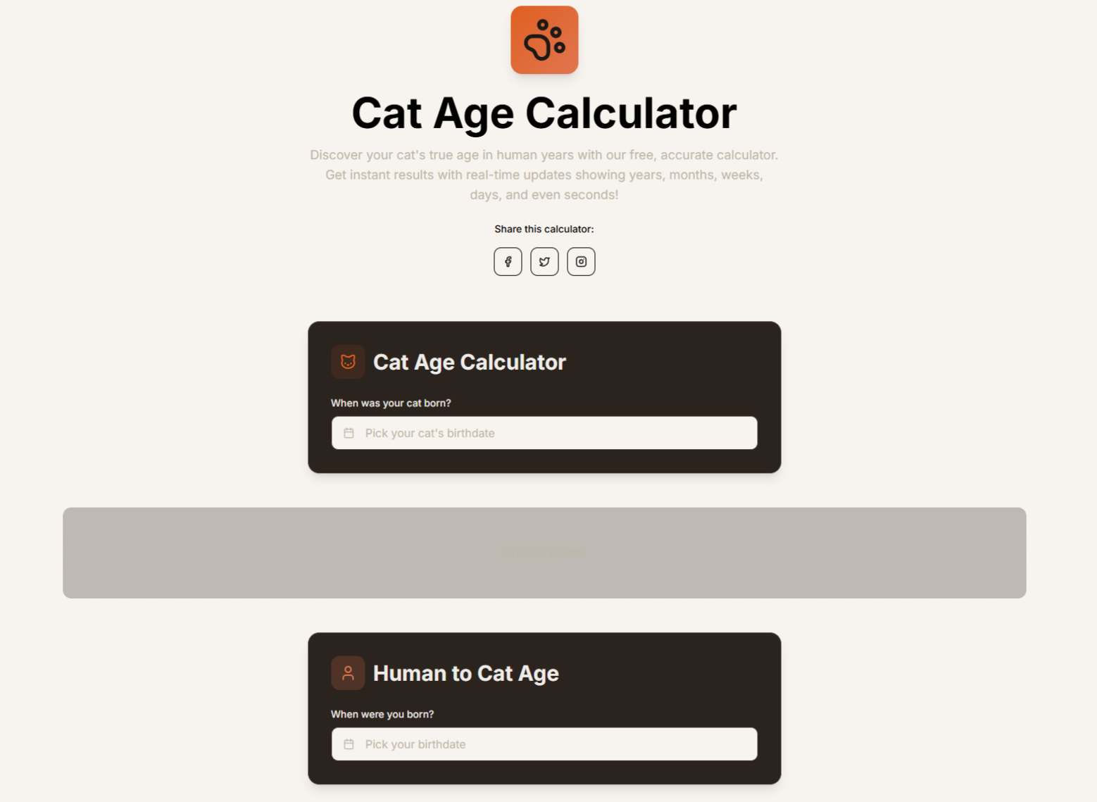 Cat Age Calculator gallery image