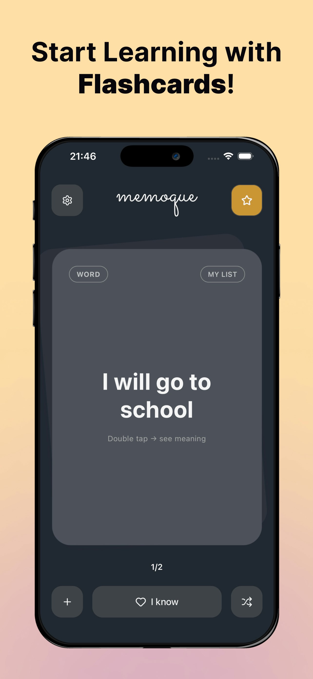 Learn Words Everyday - Memoque (New UI) - Screenshot 4 showing product features and functionality