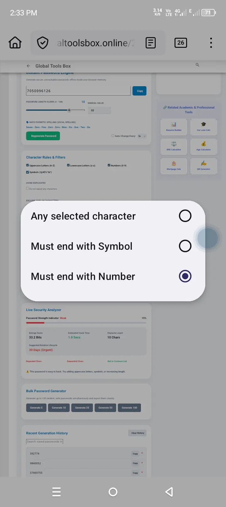 Free password generator, PIN creator  gallery image