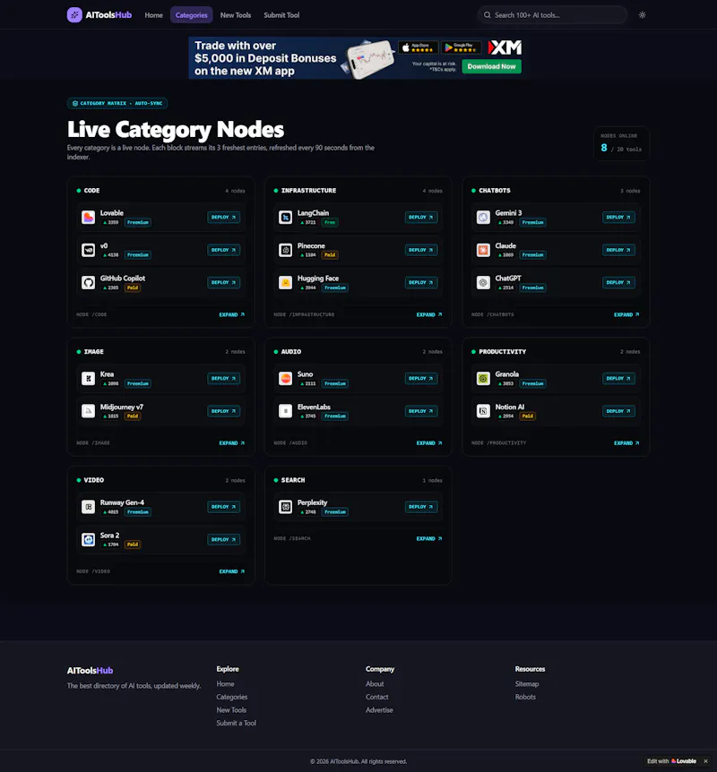 AIToolsHub (AI Intelligence Terminal) screenshot 2