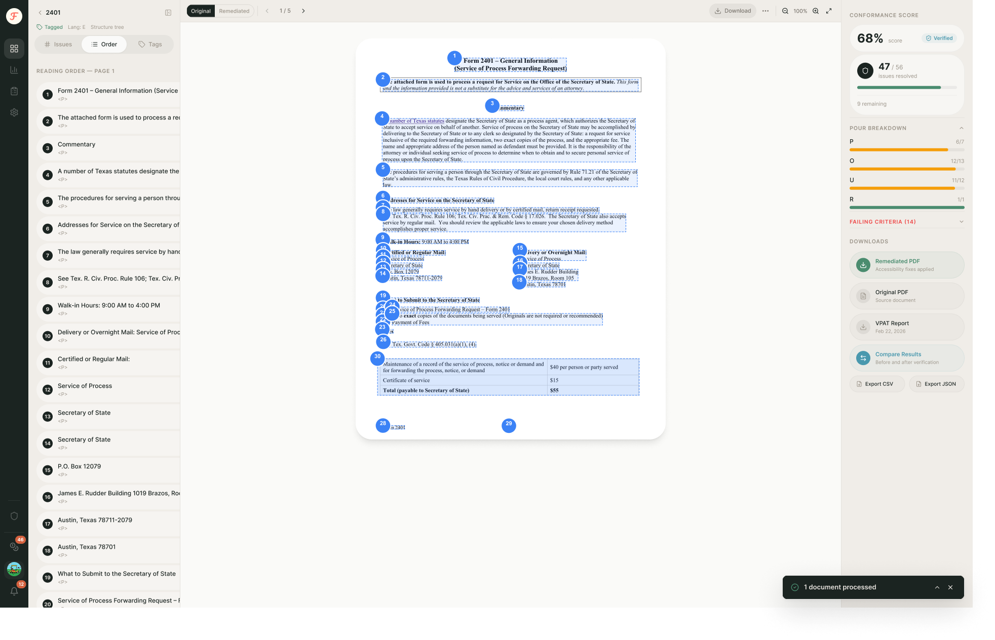Foresera - Screenshot 4 showing product features and functionality