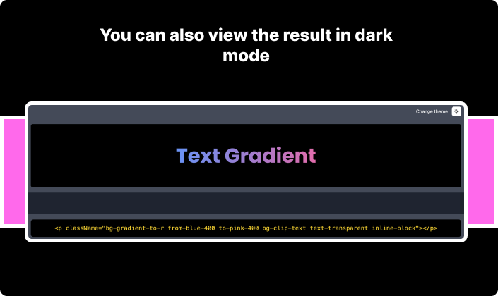 Staartwind CSS Text Gradient Generator - Een tekstgradiëntgenerator voor CSS -gebruikers in de staartwind media 5