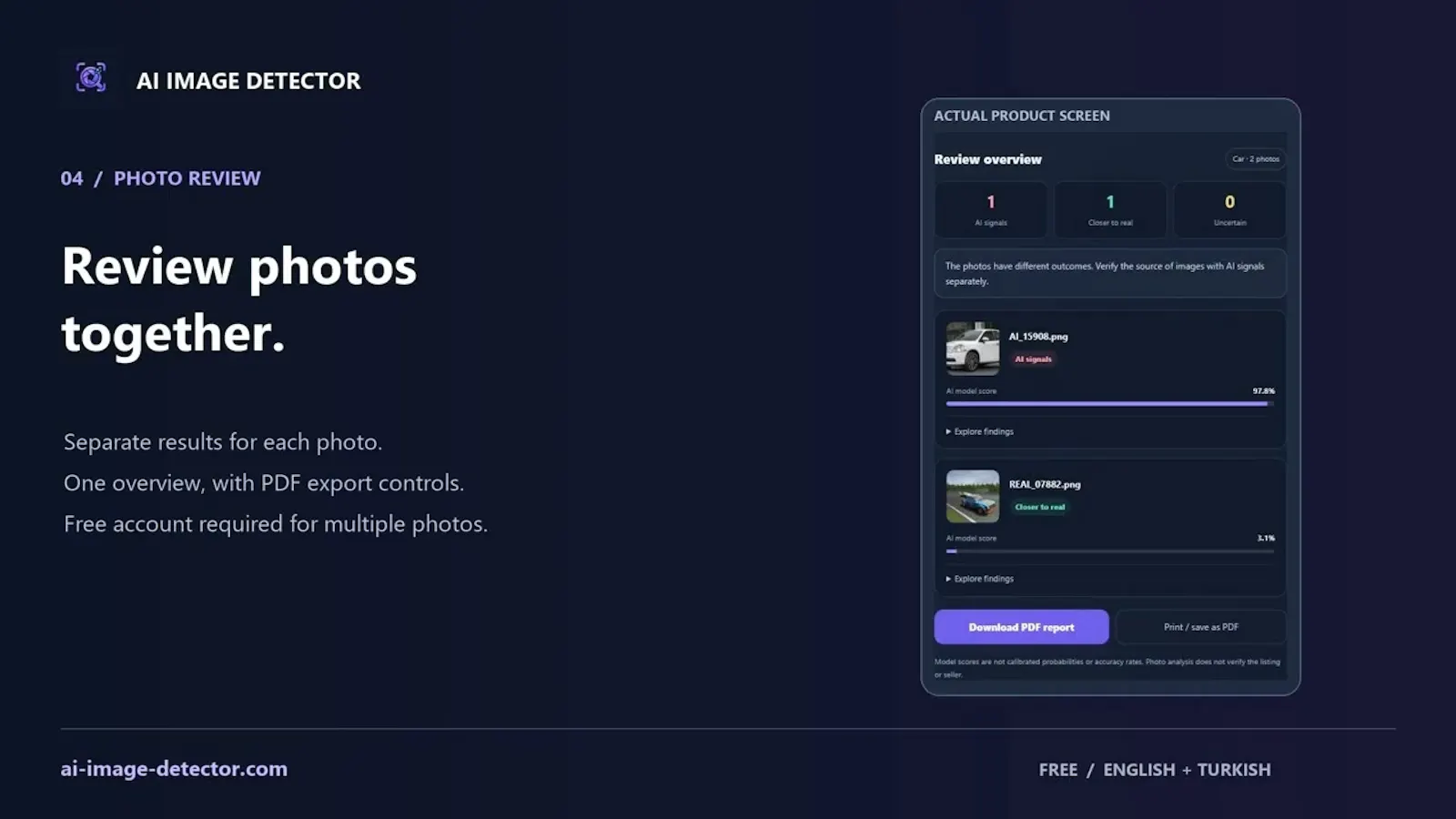 AI Image Detector screenshot 1 (video preview)