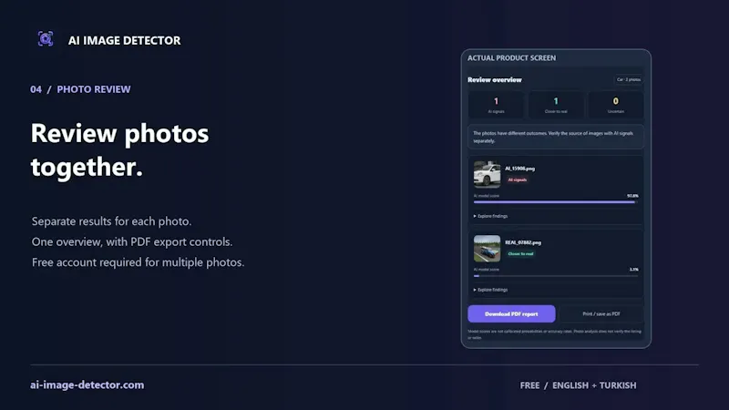 AI Image Detector screenshot 1 (video preview)