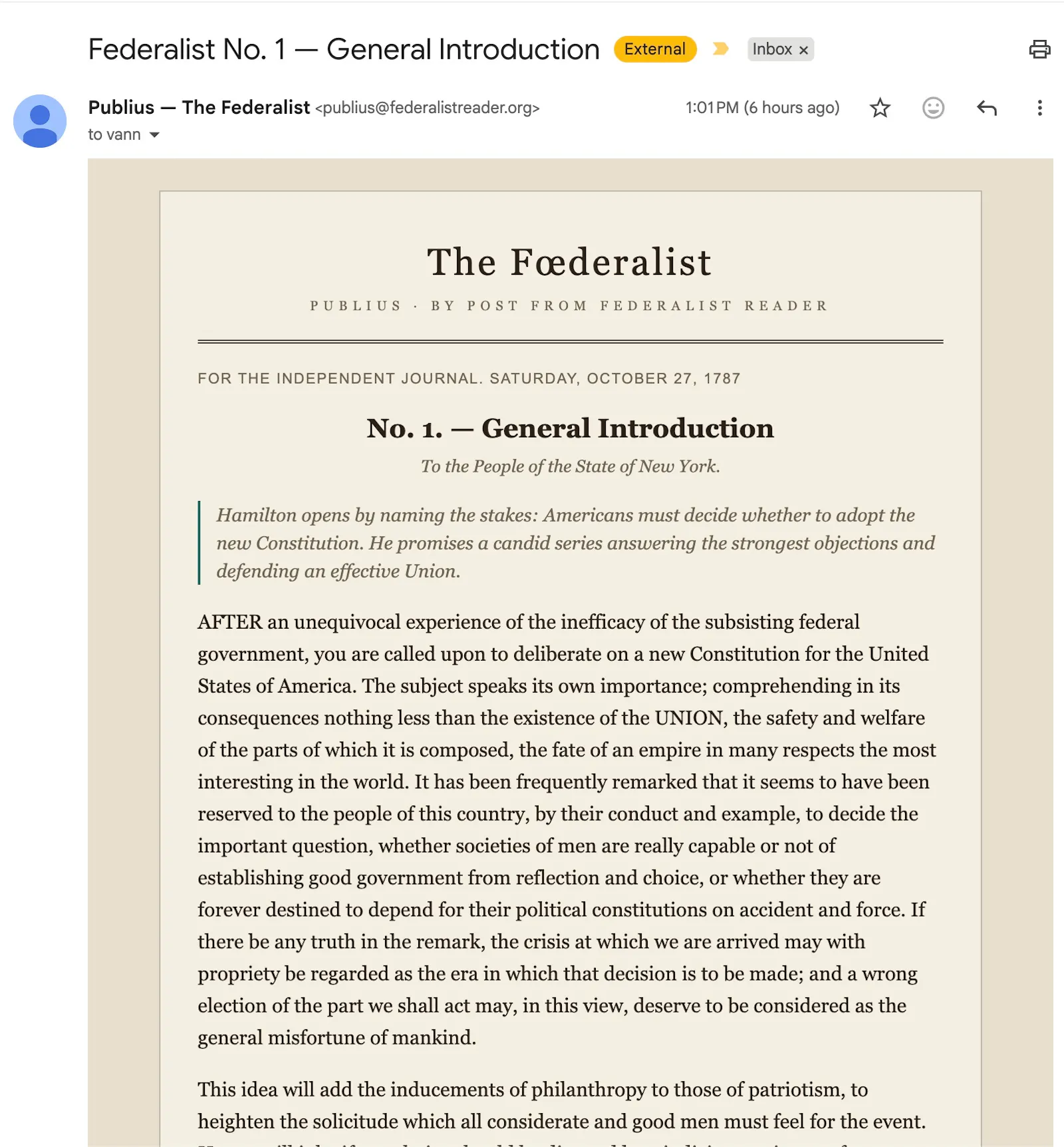 Federalist Reader screenshot 6